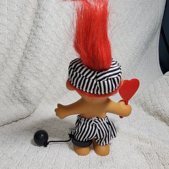 Vintage Russ Berrie MOST WANTED You w/Ball and Chain 5" Troll Doll - Picture 2 of 4